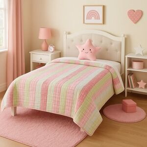 Quilt‎ POTTERY BARN KIDS PATCHWORK REVERSIBLE #74